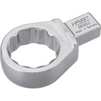 HAZET Einsteck-Ringschlüssel 6630D-34 ∙ 14 x 18 mm Einsteck-Vierkant massiv ∙ Außen Doppelsechskant-Tractionsprofil ∙ SW 34 mm Produktbild