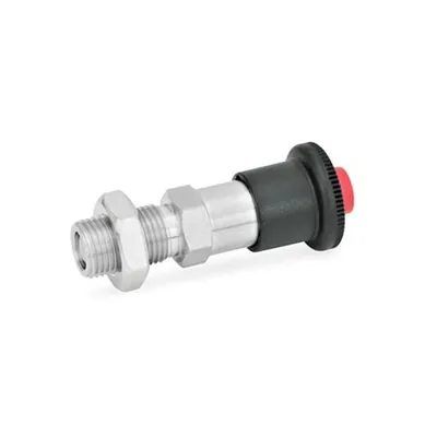 Produktbild von Ganter Norm® - Edelstahl-Rastbolzen, mit Klick-Rastsperre, Entsperren über Druc