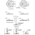 Produktbild von Ganter Norm® - Stellfüße, Stahl, mit Befestigungslasche, Rechteckform (42-80-M1