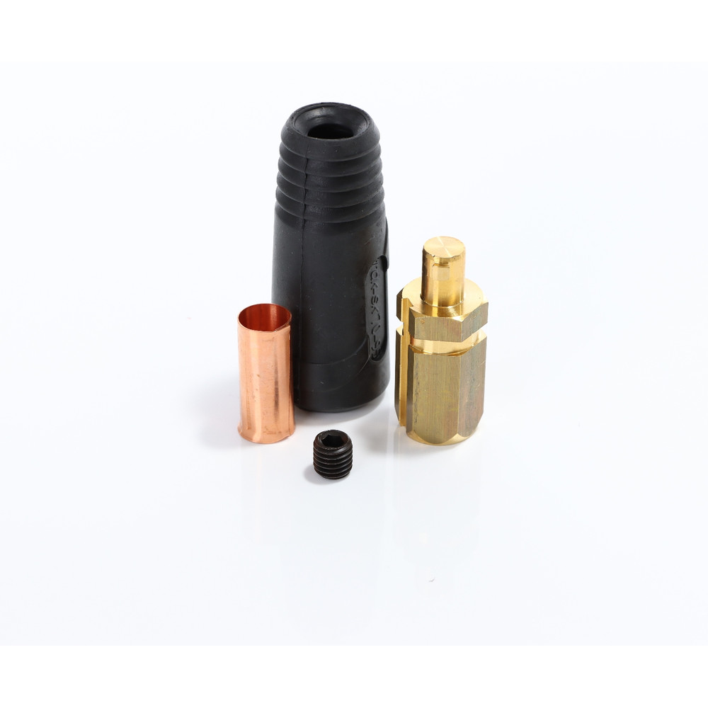 ELMAG Schweißkabel-Stecker, schwarz 50/70/95mm², Zapfen-ø13mm, 60% ED @ 500A Produktbild img1 L