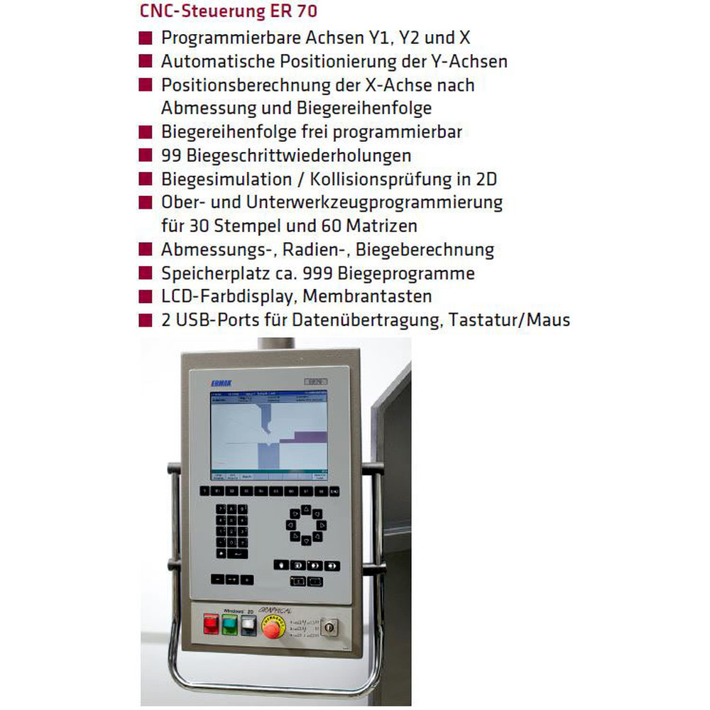 ELMAG Hydraulische Abkantpresse 3-Achsen ECO-BEND 3100 x 120t Produktbild img3 L
