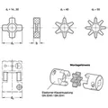 Produktbild von Ganter Norm® - Kupplungssterne für GN 2240 / GN 2241 (2240.1-40-RS)
