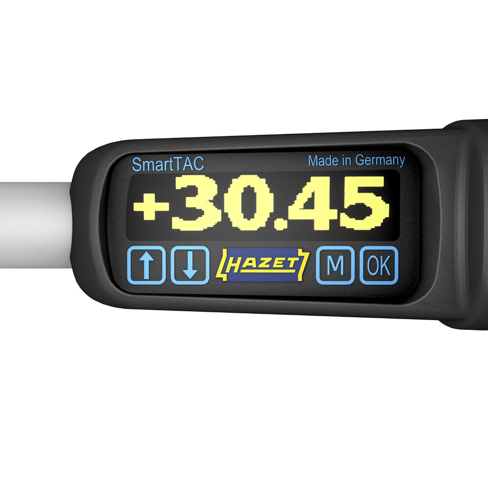 HAZET Elektronischer Drehmoment- / Drehwinkelschlüssel 7280-2STAC ∙ Drehmomentbereich min-max: 1 – 10 Nm ∙ lbf min-max: 0.75 – 7.5 lbf.ft  ∙ Genauigkeit: 2% ∙ 9 x 12 mm Einsteck-Vierkant hohl, 1/4 Zoll (6,3 mm) Vierkant massiv ∙ Länge: 260 mm Produktbild img3 L
