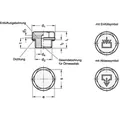 Produktbild von Ganter Norm® - Verschlussschrauben mit und ohne Symbol, Aluminium, bis 100 °C (