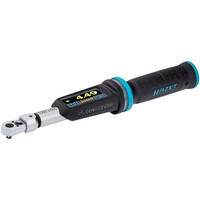 HAZET Elektronischer Drehmoment- / Drehwinkelschlüssel 7280-2STAC ∙ Drehmomentbereich min-max: 1 – 10 Nm ∙ lbf min-max: 0.75 – 7.5 lbf.ft ∙ Genauigkeit: 2% ∙ 9 x 12 mm Einsteck-Vierkant hohl, 1/4 Zoll (6,3 mm) Vierkant massiv ∙ Länge: 260 mm Produktbild