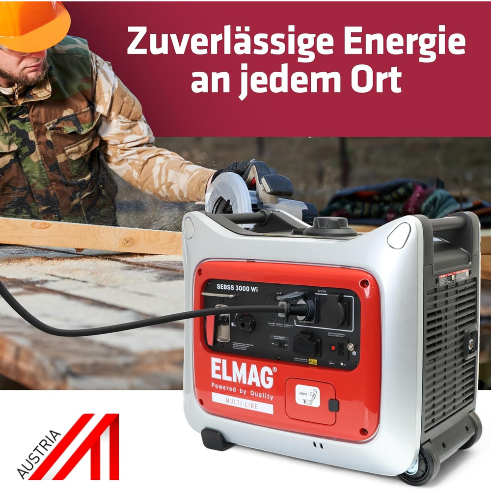 ELMAG Inverter-Stromerzeuger SEBSS 3000Wi Produktbild img3 L