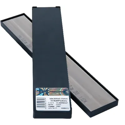 Produktbild von h + s - Metallfolien Plattenware rostfrei 50 x 300 x 0,04mm 10 Blatt/P
