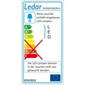 Produktbild von LEDINO - Ledar LED-Wandleuchte 5W, 3000K, chrom