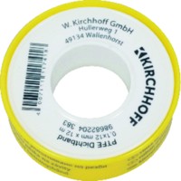 Produktbild von KIRCHHOFF - Gewindedichtband PTFE 0,1 x 12mm x 12m DVGW