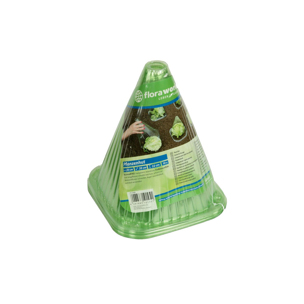 floraworld Pflanzenhut 10er Set Kunststoff, grün Produktbild img1 L
