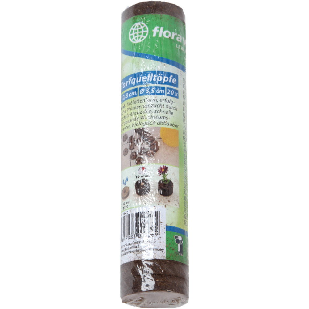 floraworld Torfquelltöpfe, 3,6 cm, 20 Stück Produktbild img1 L