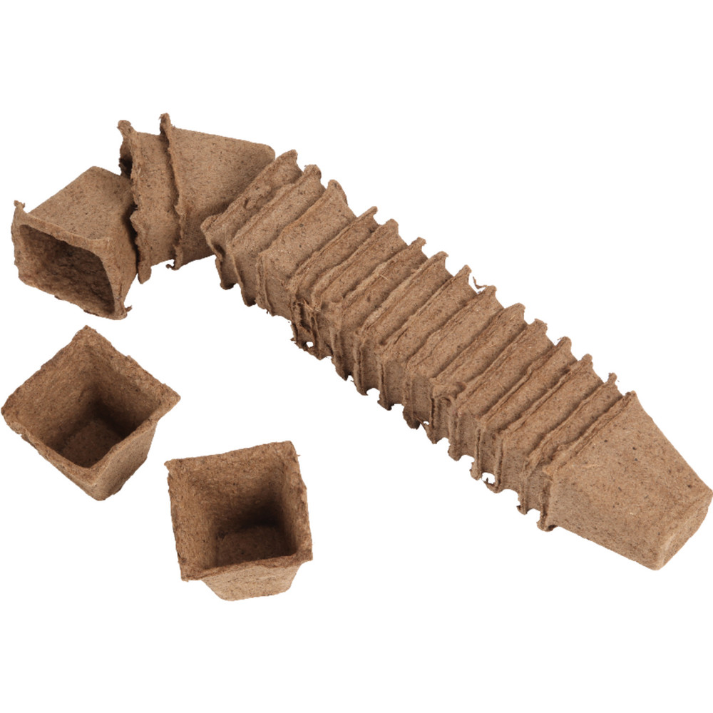 floraworld Anzuchttöpfe, eckig 6 x 6 cm, 20 Stück Produktbild img1 L