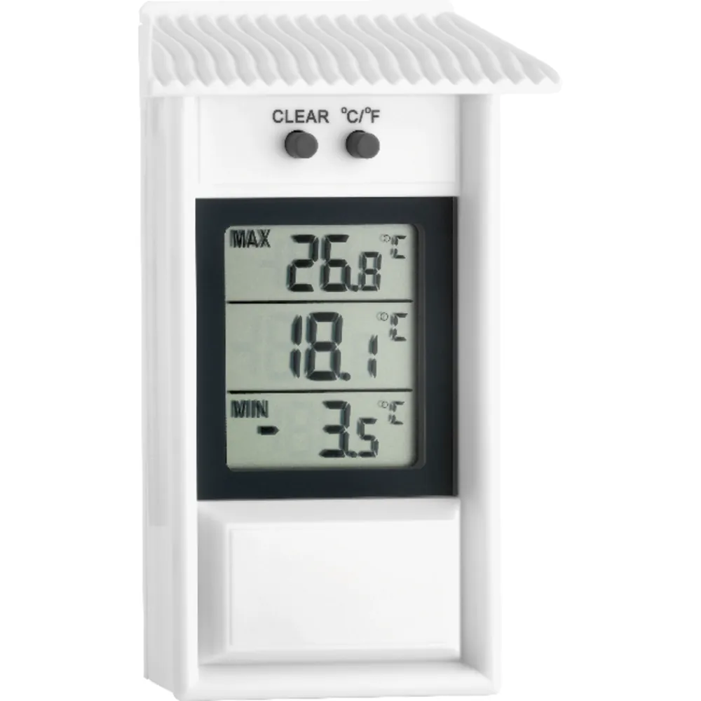 TFA Thermometer Maximum-Minimum, digital für Innen und außen, Kunststoff, weiß Produktbild img1 L