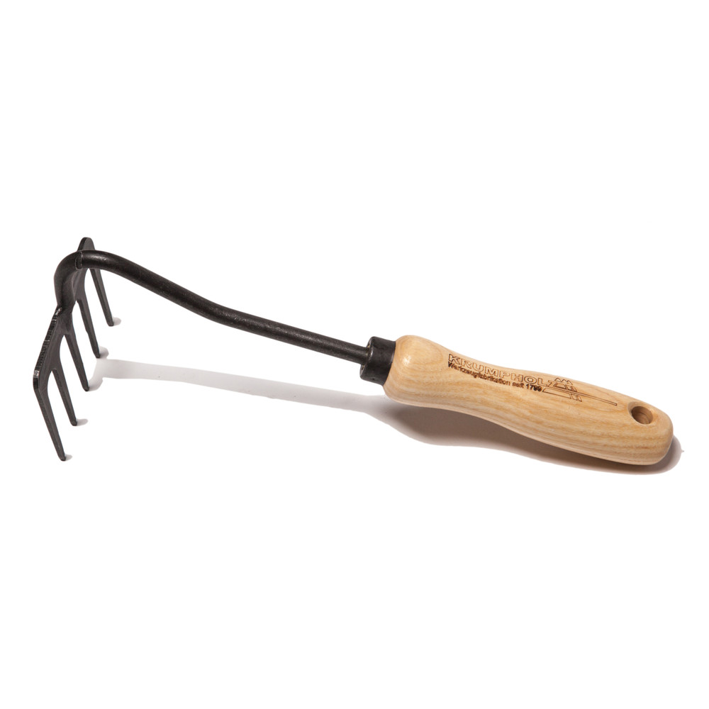 KRUMPHOLZ® Handharke 5 Zinken mit Eschengriff Produktbild img1 L