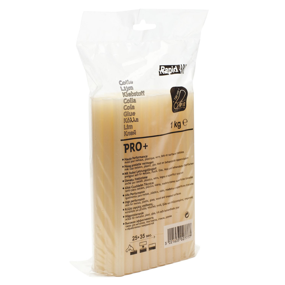 Rapid® Klebesticks PRO+ glue gelb Ø12 x 190mm 1,0kg im Beutel, 40302777 Produktbild img2 L