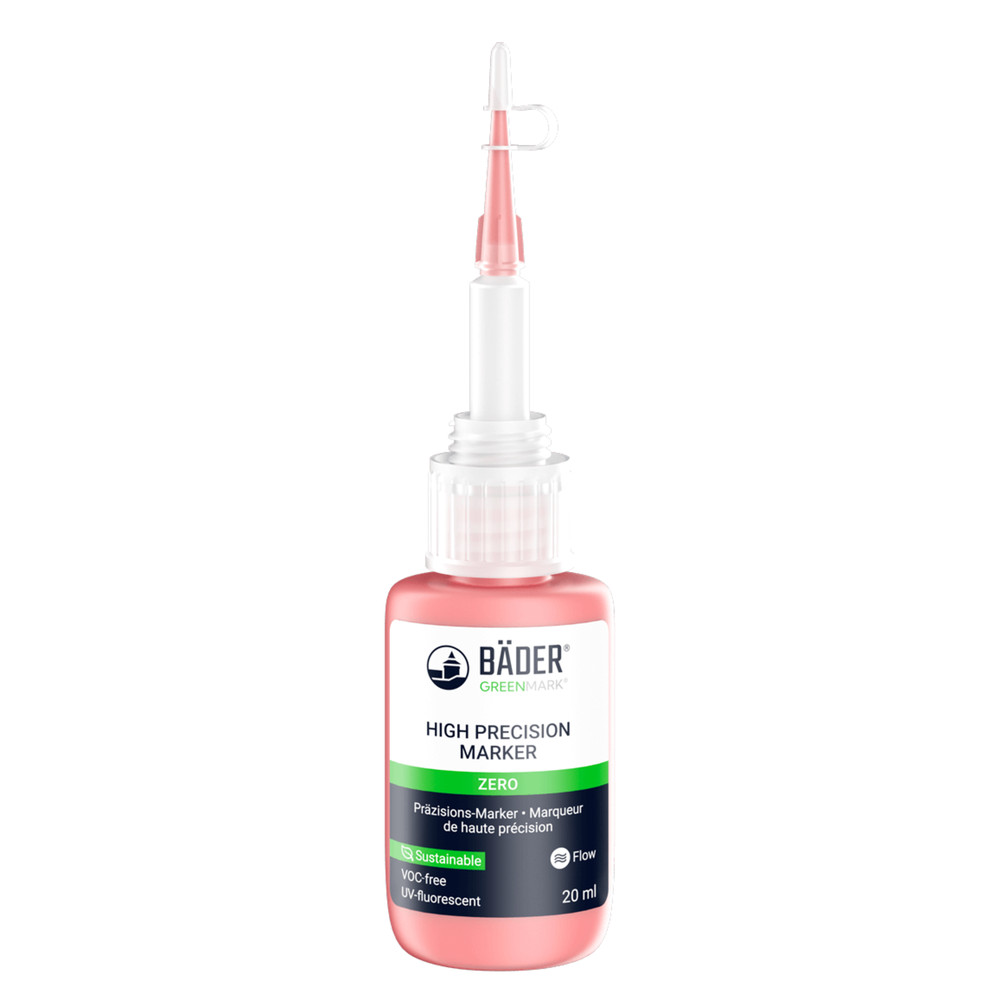 BÄDER® High Precision Marker fluoreszierender Sicherungslack, neonrot Produktbild img3 L