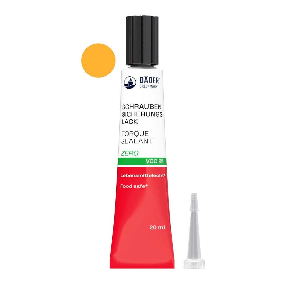 BÄDER® Schraubensicherungslack  Zero 20 ml Tube  neon-orange Produktbild img1 L