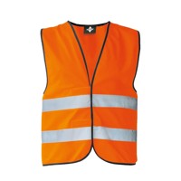 Produktbild von Korntex® - Warnweste „Wolfsburg“, Schwarzer Saum, warn-orange, Größe XXL