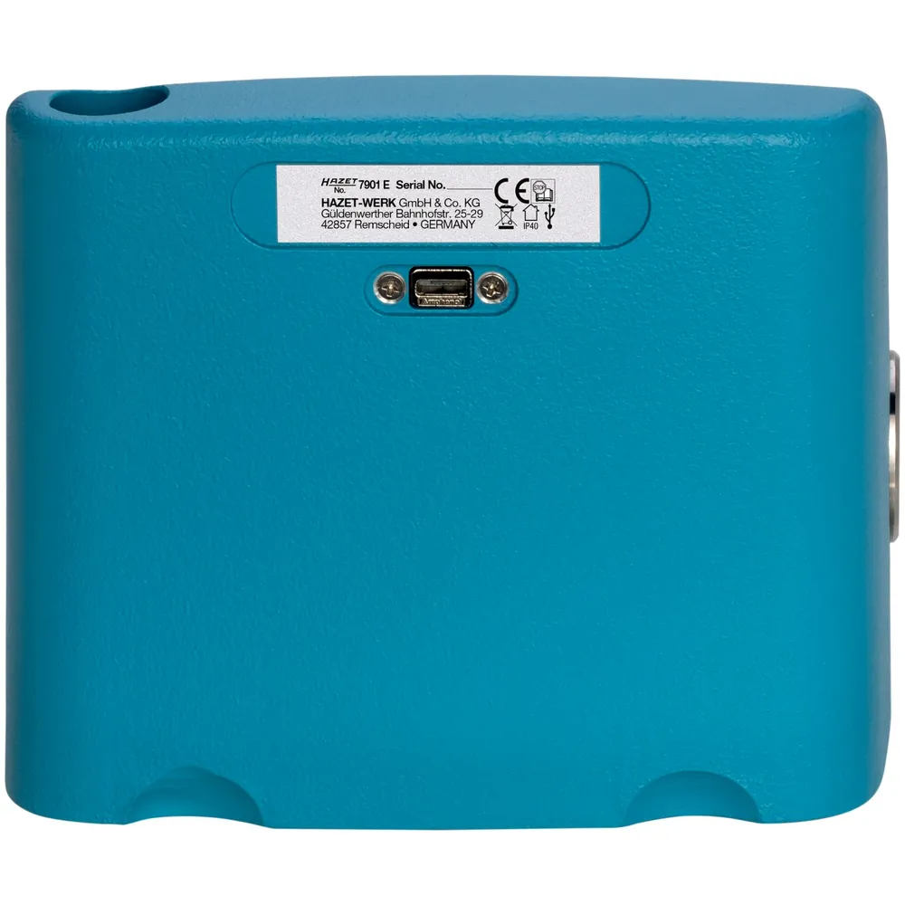 HAZET Drehmoment-Prüfgerät ∙ elektronisch ∙ 10 – 350&nbsp;Nm 7901E ∙ Drehmomentbereich min-max: 10 – 350 Nm ∙ 1/2 Zoll (12,5 mm) Vierkant hohl ∙ L x B x H: 138 mm x 110 mm x 117 mm Produktbild img8 L