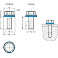 Produktbild von Ganter Norm® - Schrauben, Edelstahl, niedriger Kopf, Hygienic Design (1581-M5-1