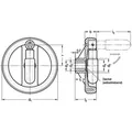 Produktbild von Ganter Norm® - Umleggriff-Handräder, Kunststoff, Buchse / Umlegemechanik Stahl 