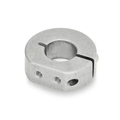 Produktbild von Ganter Norm® - Geschlitzte Stellringe, Edelstahl, mit Anbau-Gewindebohrungen (7