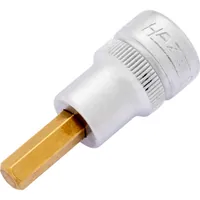 HAZET Schraubendreher-Steckschlüsseleinsatz 8801K-6 ∙ 3/8 Zoll (10 mm) Vierkant hohl ∙ Innen Sechskant Profil ∙ SW 6 mm Produktbild