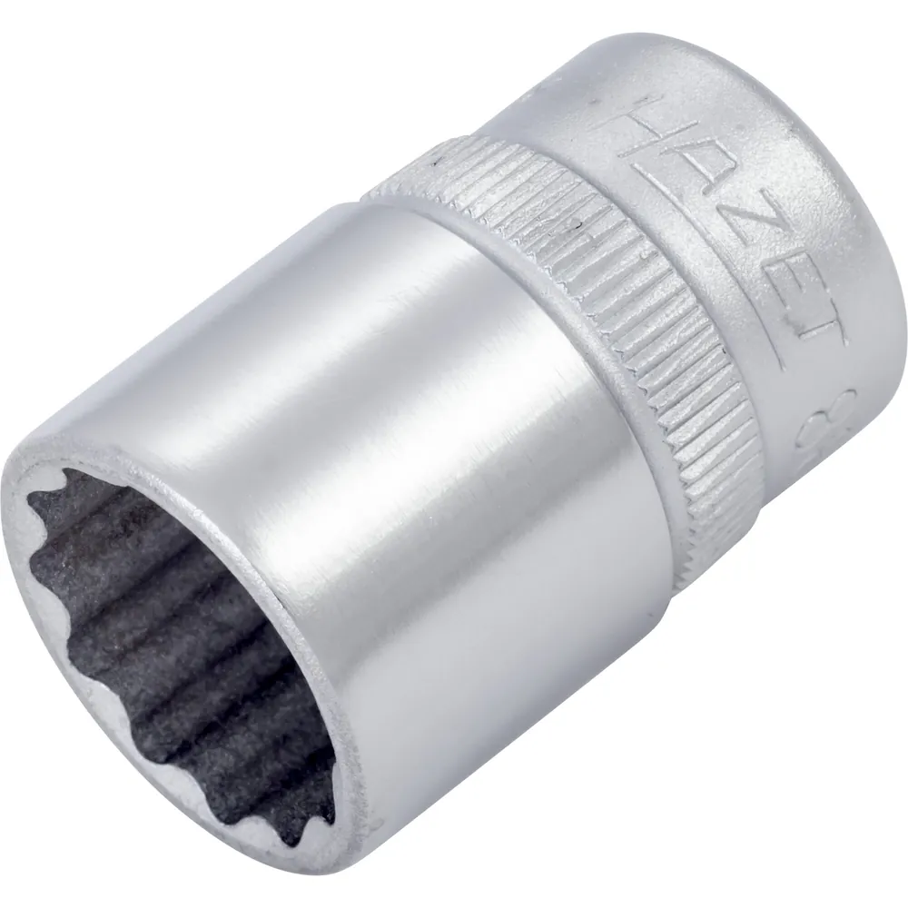 HAZET Steckschlüsseleinsatz 880Z-14 ∙ 3/8 Zoll (10 mm) Vierkant hohl ∙ Außen Doppelsechskant-Tractionsprofil ∙ SW 14 mm Produktbild img1 L