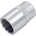 HAZET Steckschlüsseleinsatz 880Z-14 ∙ 3/8 Zoll (10 mm) Vierkant hohl ∙ Außen Doppelsechskant-Tractionsprofil ∙ SW 14 mm Produktbild img1 S