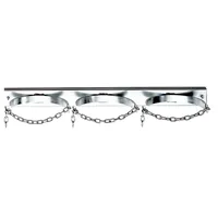 Produktbild von ELMAG - Gasflaschenwandhalterung mit Kettensicherung für 3 Flaschen ø140mm (10 