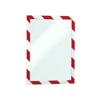 DURABLE Magnetrahmen SECURITY A4 rot/weiß Produktbild