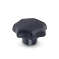 Produktbild von Ganter Norm® - Sterngriffe, Kunststoff, Buchse Edelstahl (6336-KT-63-M12-K-NI)