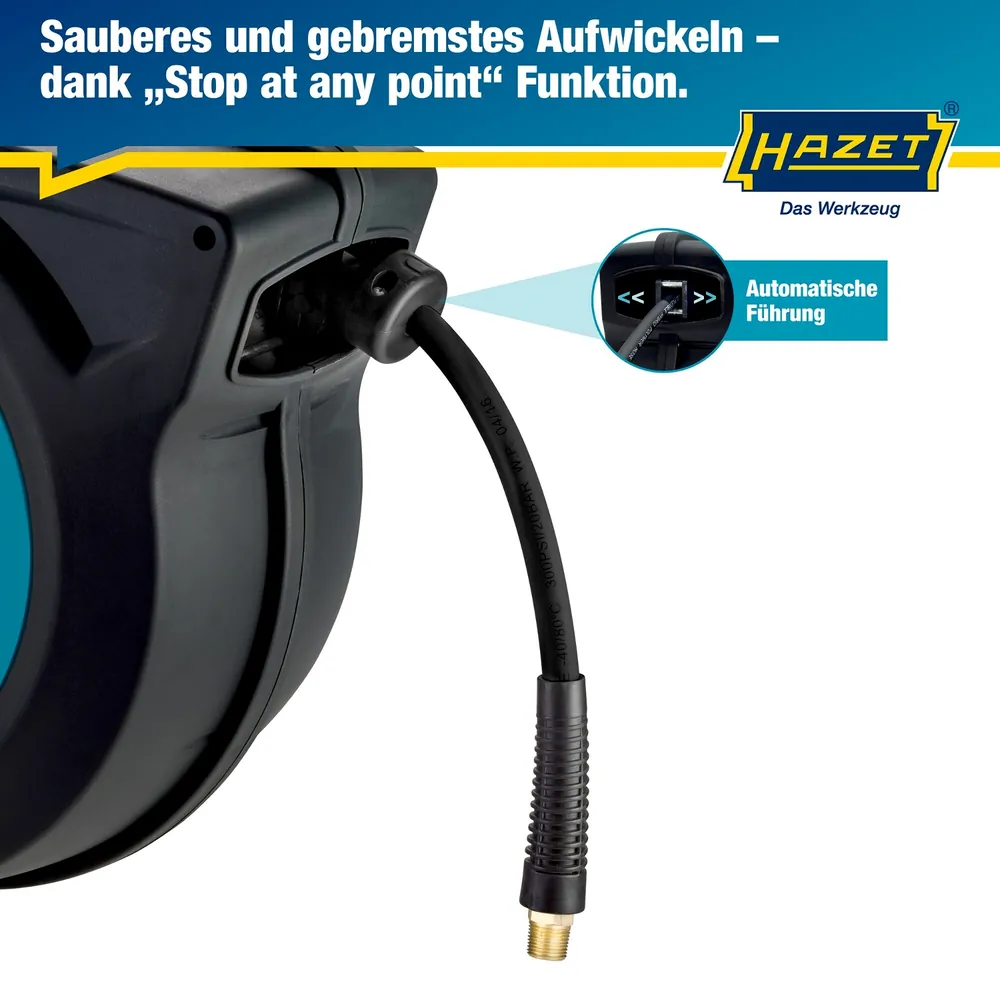 HAZET Schlauchaufroller ∙ 15 m ∙ 10 mm Innen-⌀ 9040N-10 ∙ 15 m Produktbild img2 L