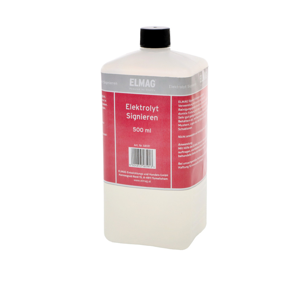 ELMAG Elektrolyt Signieren (dunkel & Alu hell) Produktbild img1 L