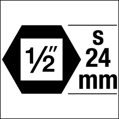 Produktbild von HAZET - Schlag-, Maschinenschrauber Schraubendreher-Steckschlüsseleinsatz 990S-