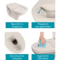 Produktbild von Calmwaters - Spülrandloses Wand-WC in Pergamon, Tiefspüler mit waagerechtem Abg