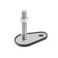 Produktbild von Ganter Norm® - Stellfüße, Edelstahl, mit Befestigungslasche, Tropfenform (43-80