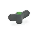 Produktbild von Ganter Norm® - Flügelmuttern mit Messing-Buchse (634-40-M5-E-DGN)