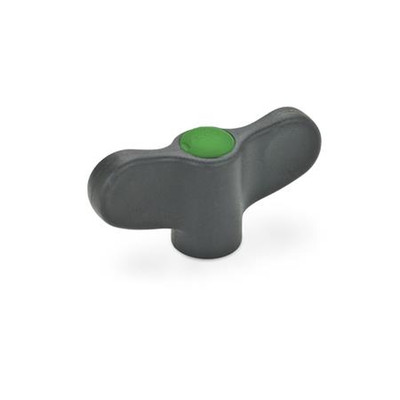 Produktbild von Ganter Norm® - Flügelmuttern mit Messing-Buchse (634-40-M5-E-DGN)