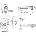 Produktbild von Ganter Norm® - Steckbolzen, Bolzen Edelstahl, L-Griff Kunststoff, abschließbar