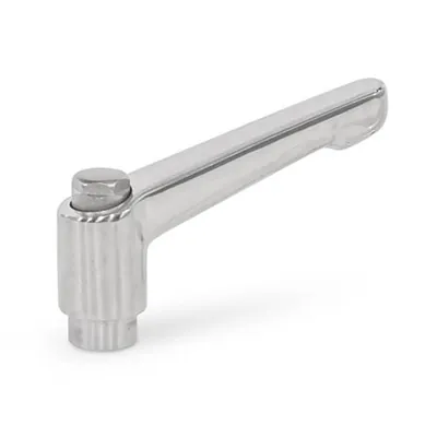Produktbild von Ganter Norm® - Verstellbare Klemmhebel, Edelstahl, poliert, mit Innengewinde / 