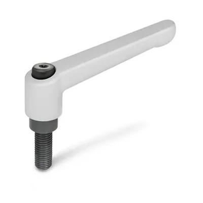 Produktbild von Ganter Norm® - Verstellbare Klemmhebel, Zink-Druckguss, Einsatz Stahl brüniert,