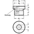 Produktbild von Ganter Norm® - Verschlussschrauben, Stahl (749-M16X1,5-B)