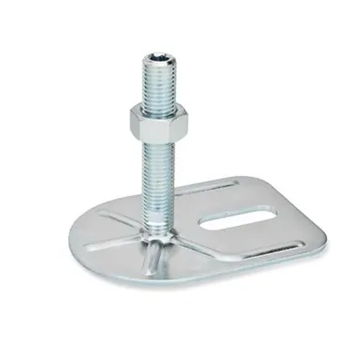 Produktbild von Ganter Norm® - Stellfüße, Stahl, mit Befestigungslasche, Rechteckform (42-80-M1