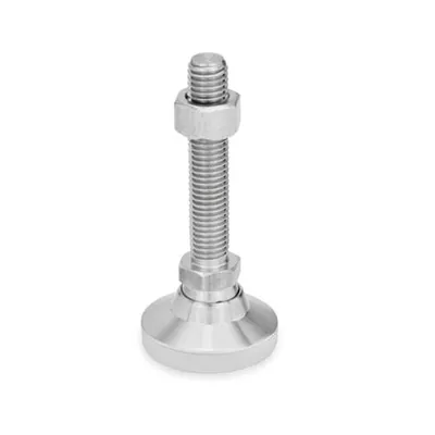 Produktbild von Ganter Norm® - Gelenkfüße, Edelstahl, mit Verstellspindel (343.6-40-M10-50-KS)
