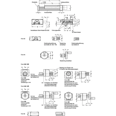 Produktbild von Ganter Norm® - Verstellschlitten, Aluminium (900-120-260-100-DN-2)