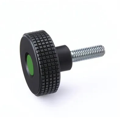 Produktbild von Ganter Norm® - Kordelgriffschrauben, Kunststoff, Abdeckkappe farbig (534-60-M12