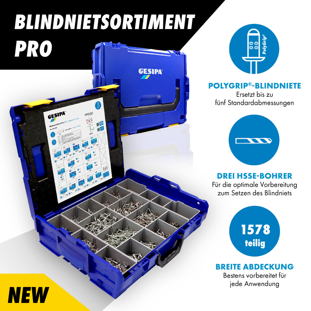 GESIPA® Blindnietsortiment Pro in L-Boxx Produktbild img4 L