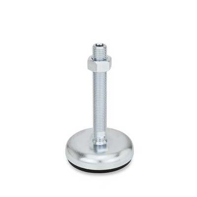 Produktbild von Ganter Norm® - Stellfüße, Stahlblech, mit Gummiauflage (30-50-M16-150-A1-UK)