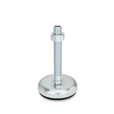 Produktbild von Ganter Norm® - Stellfüße, Stahlblech, mit Gummiauflage (30-100-M20-100-A1-UK)